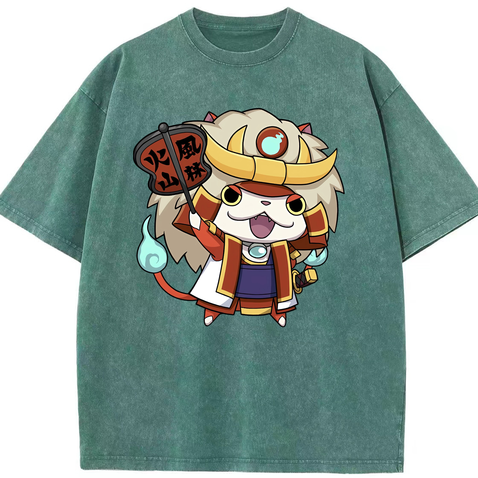 （画像用） 妖怪ウォッチ Yo-kai Watch 綿100% ヴィンテージ風 半袖Tシャツ（フロントプリント）